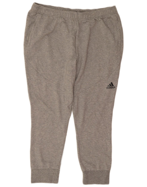 Adidas Pantalones de chándal para hombre Joggers 2XL Gris Poliéster