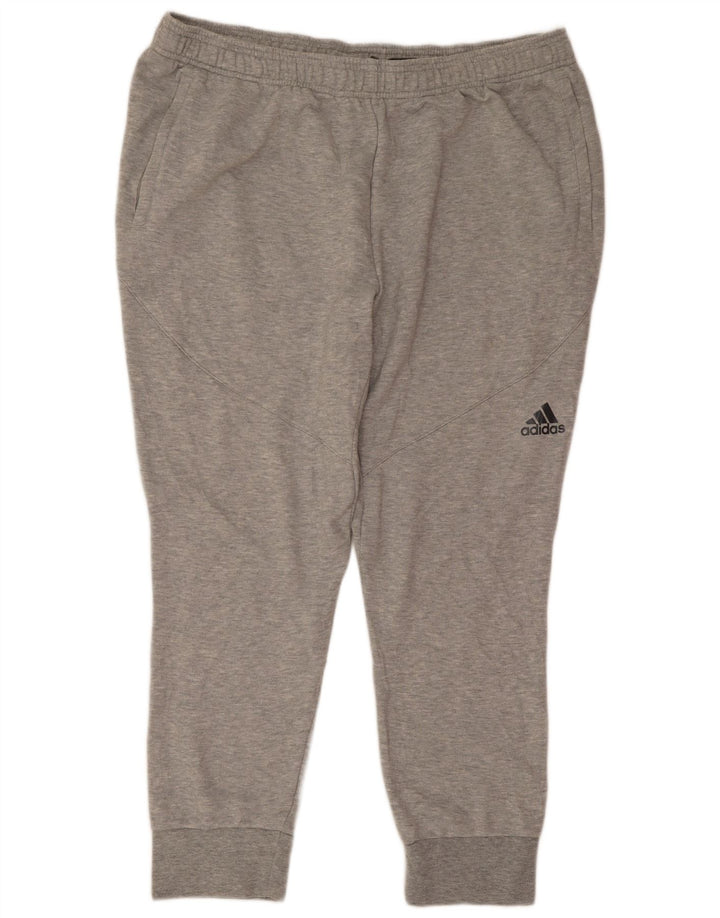 Adidas Pantalones de chándal para hombre Joggers 2XL Gris Poliéster