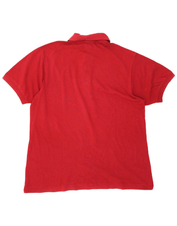 Polo Lacoste Hombre Talla 6 XL Algodón Rojo