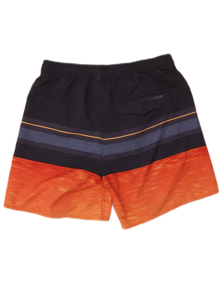 Quiksilver Bañador para Hombre con Estampado gráfico, tamaño Mediano, Rayas Multicolores