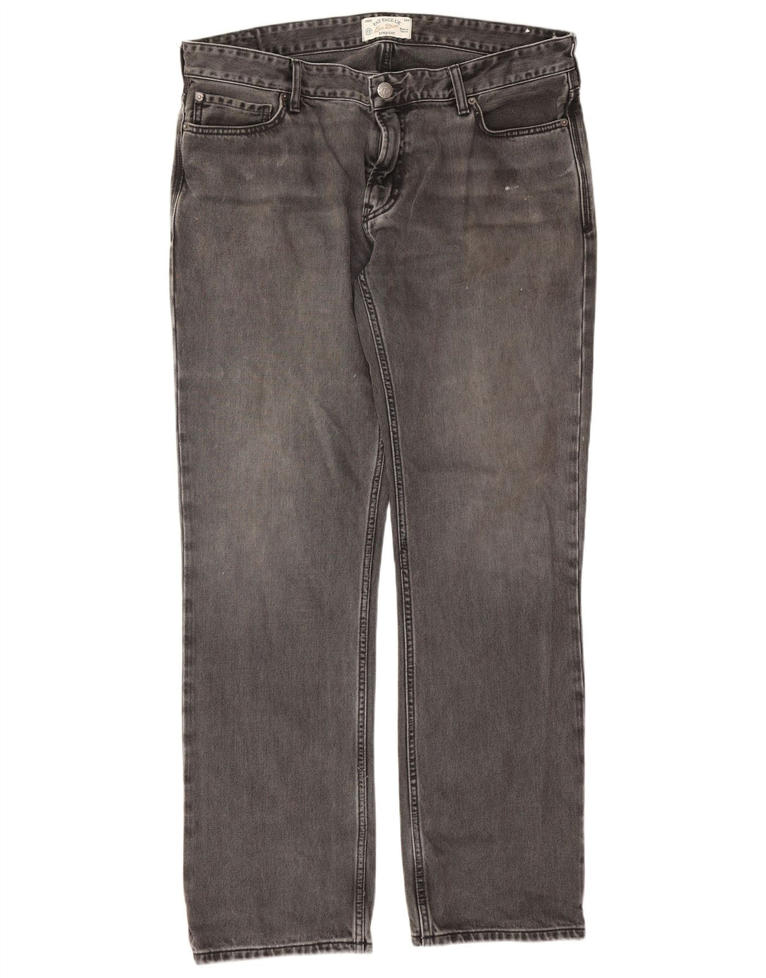 Vaqueros rectos para hombre Fat Face W36 L32 Algodón gris