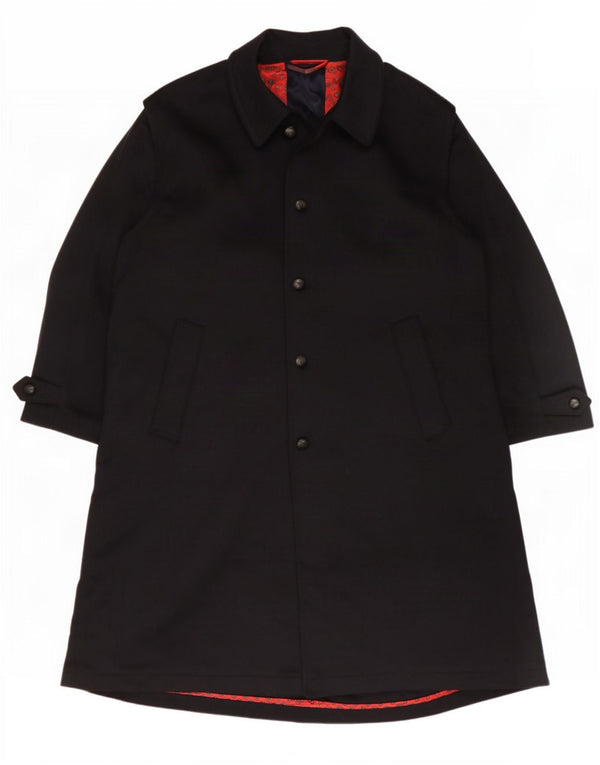 Abrigo vintage de gran tamaño para mujer IT 48 XL Lana azul marino