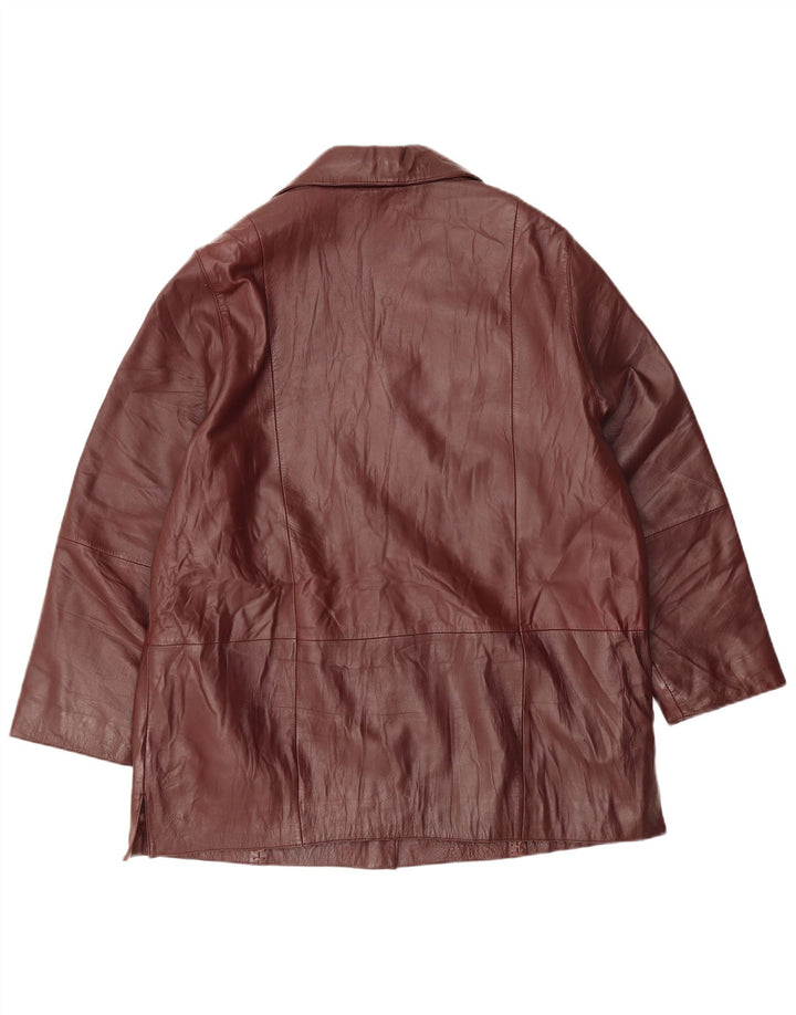 Abrigo Morena Mujer Piel EU 44 XL Burdeos