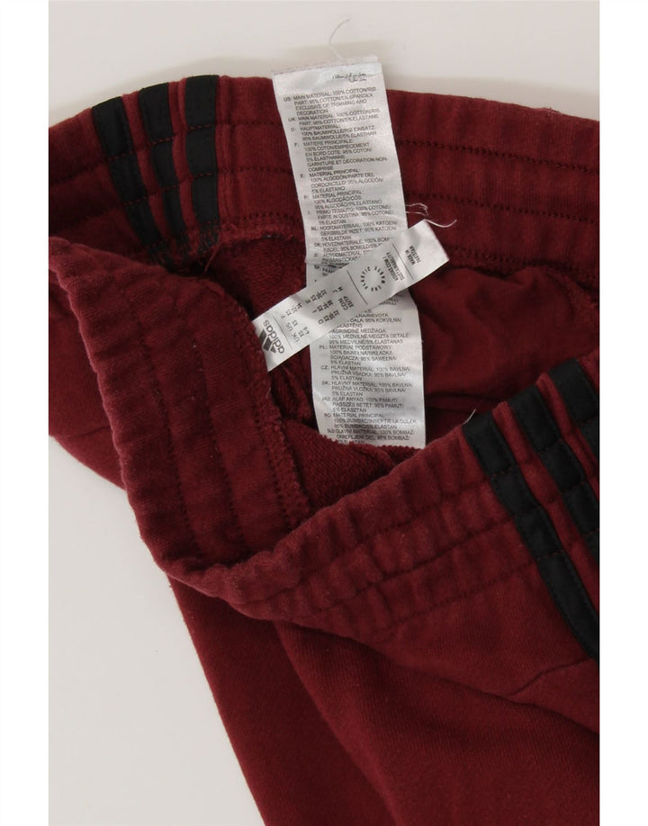 ADIDAS Pantalones de chándal para mujer Joggers UK 4/6 XS Borgoña Algodón
