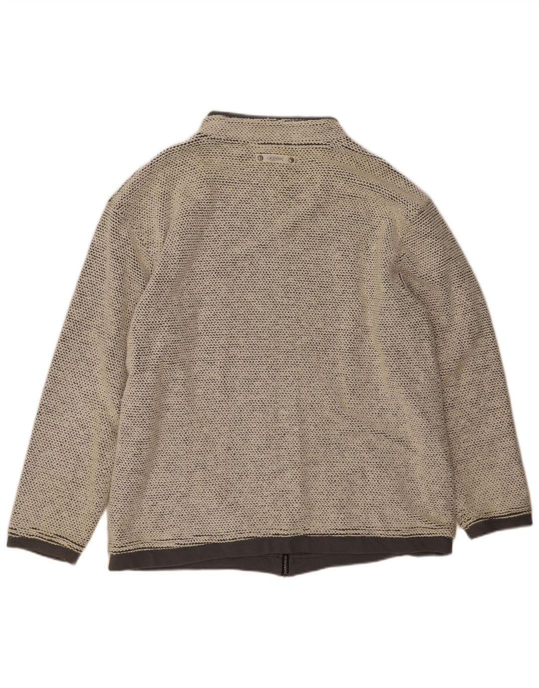 Weird Fish - Chaqueta de chándal para hombre, talla grande, algodón beige