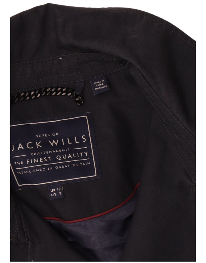 Jack Wills Gabardina para mujer Reino Unido 12 Algodón azul marino mediano