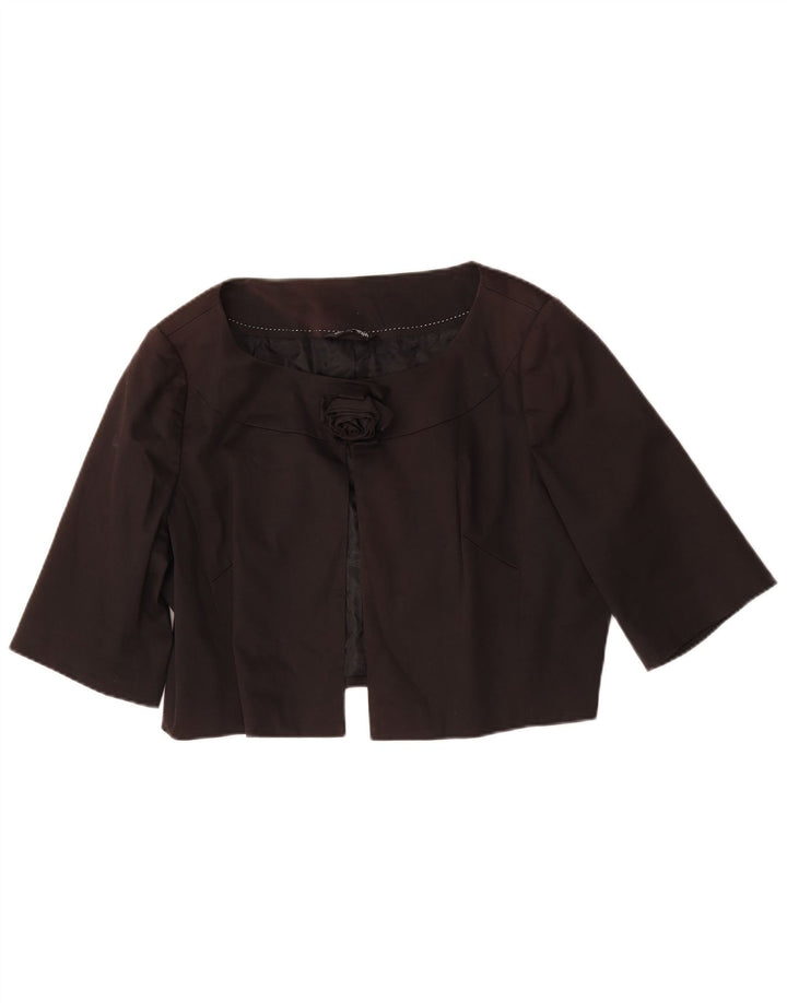 Marks & Spencer Chaqueta Bolero Extragrande Autograph para Mujer UK 40 Mediano Negro