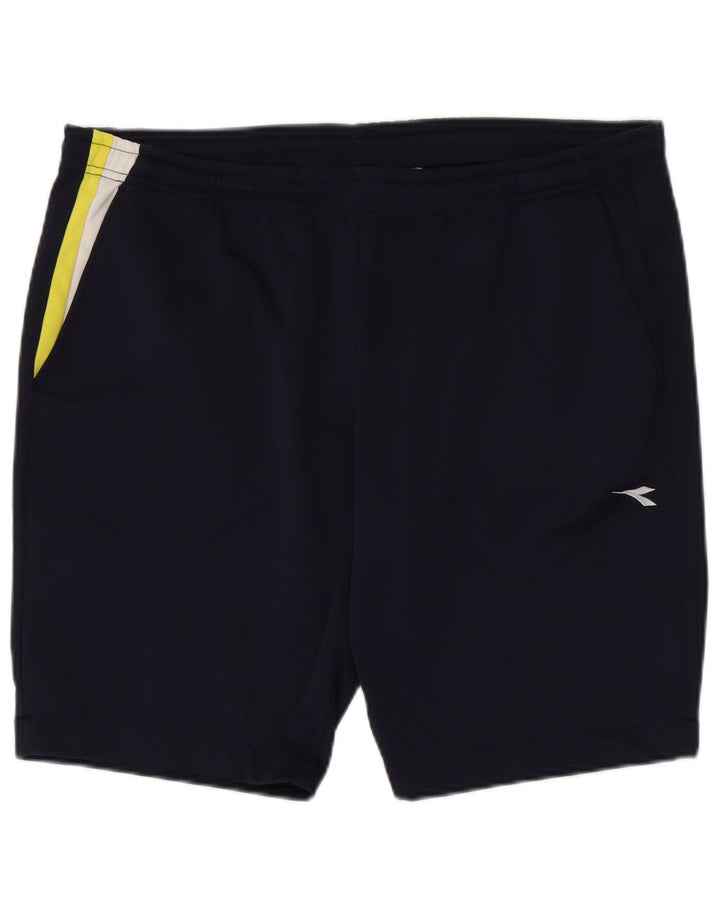 Diadora Pantalón Corto Deportivo Hombre XL Azul Marino Colorblock Poliéster