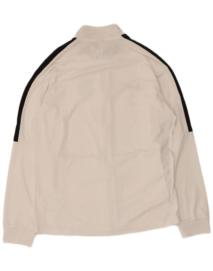 Nike Hombre Dri Fit Graphic Chándal Top Chaqueta Grande Blanco Colorblock