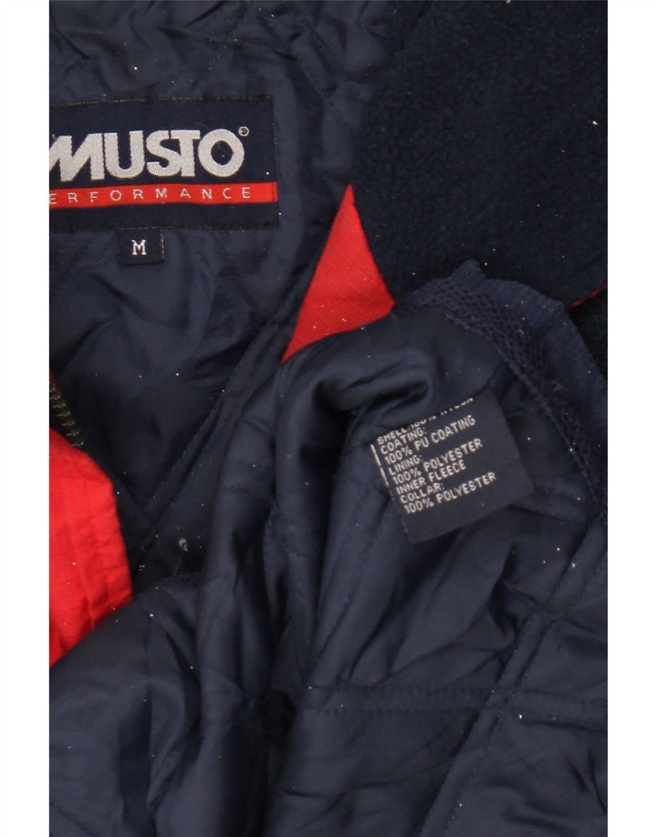 Musto Chaqueta cortavientos para hombre UK 38 Medium Azul marino Nylon
