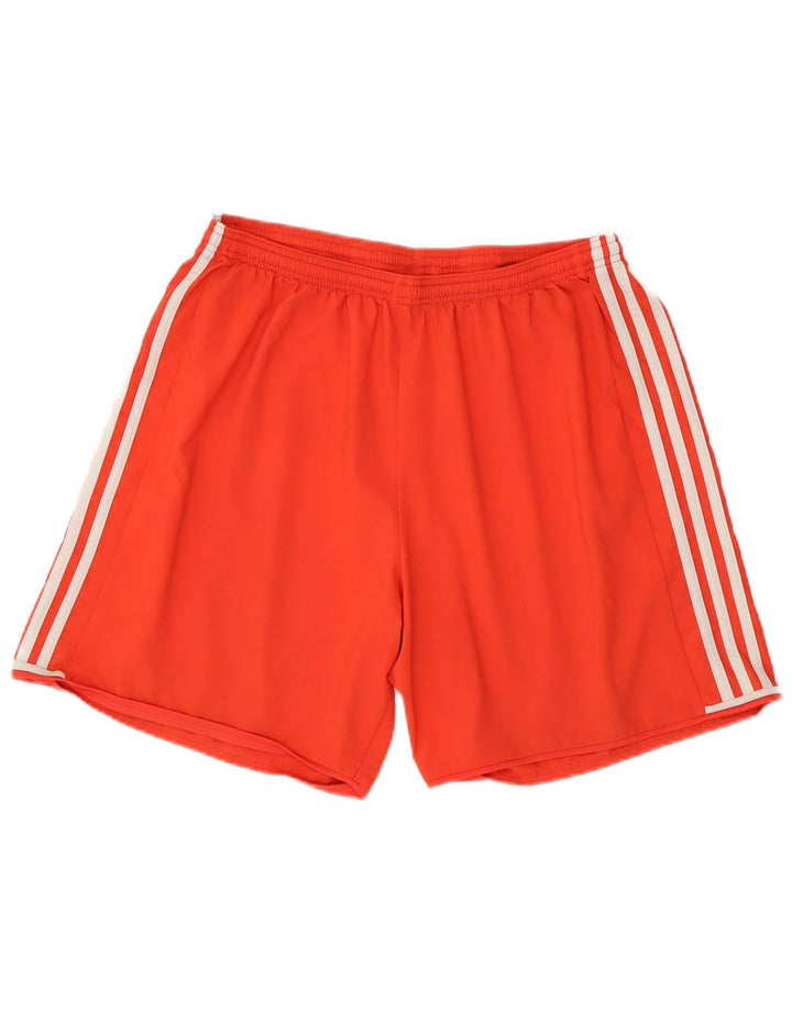ADIDAS Pantalones cortos deportivos Climalite para hombre XL Poliéster rojo