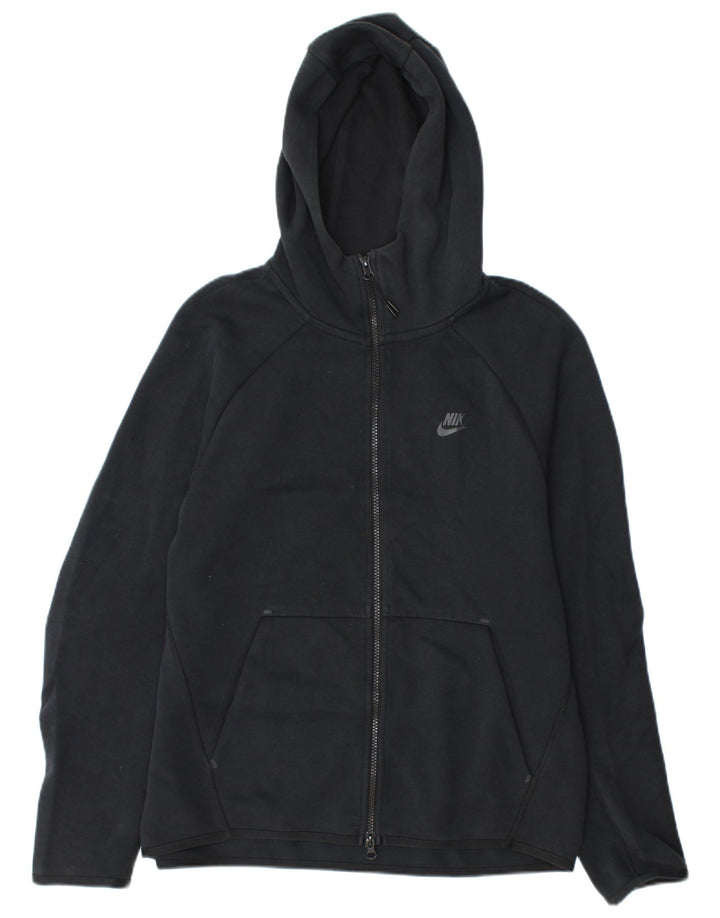 Nike - Sudadera con capucha y cremallera para hombre, tamaño mediano, algodón negro