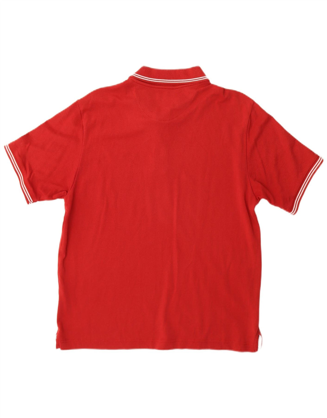 Champion Polo De Ajuste Fácil Para Hombre Algodón Rojo Medio