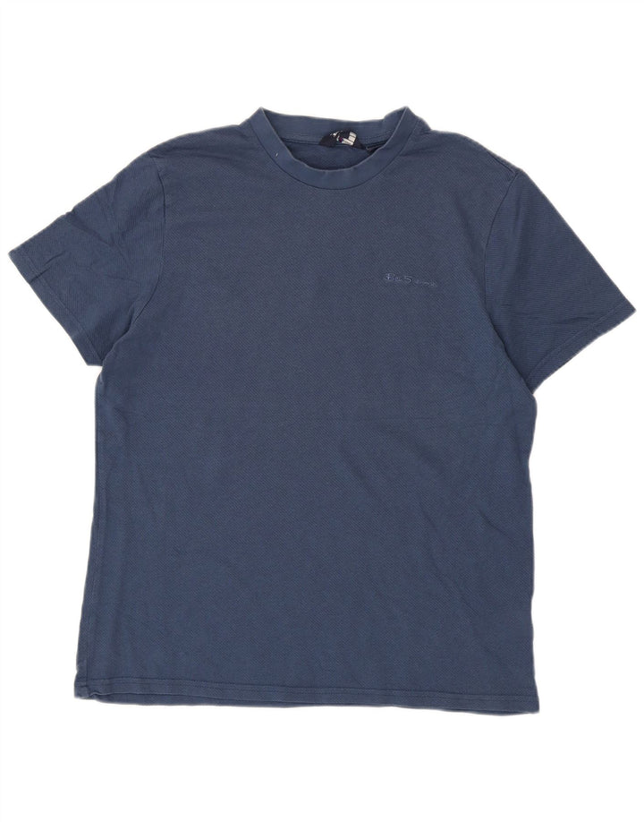 Ben Sherman Camiseta para hombre Top Medium Azul marino Algodón