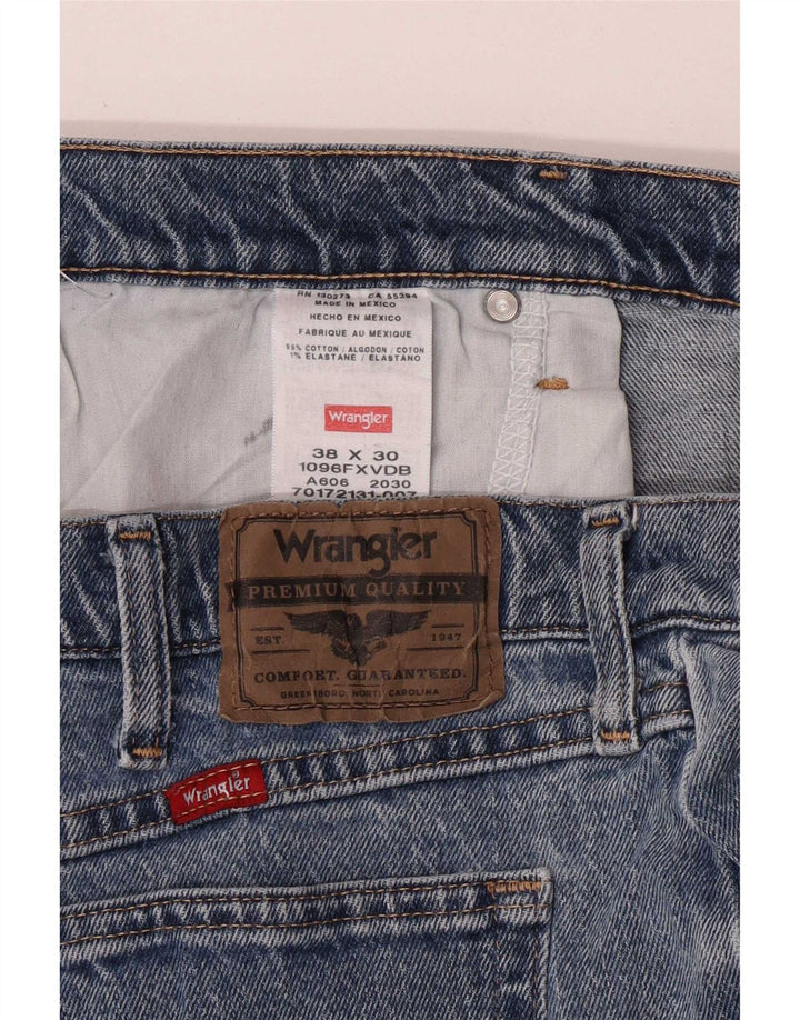 Vaqueros Wrangler Hombre Rectos W38 L30 Algodón Azul