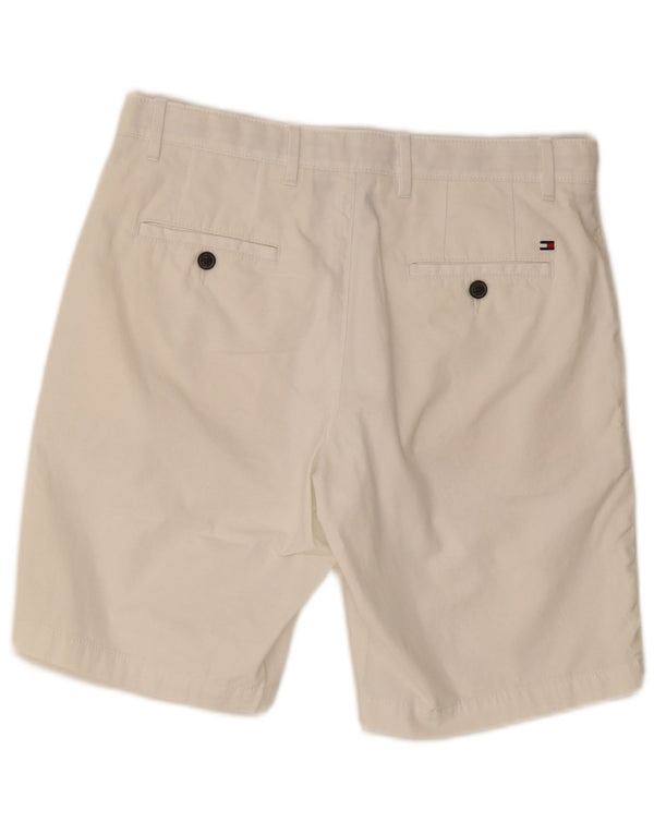 TOMMY HILFIGER Pantalones cortos chinos para hombre W31 Algodón blanco mediano