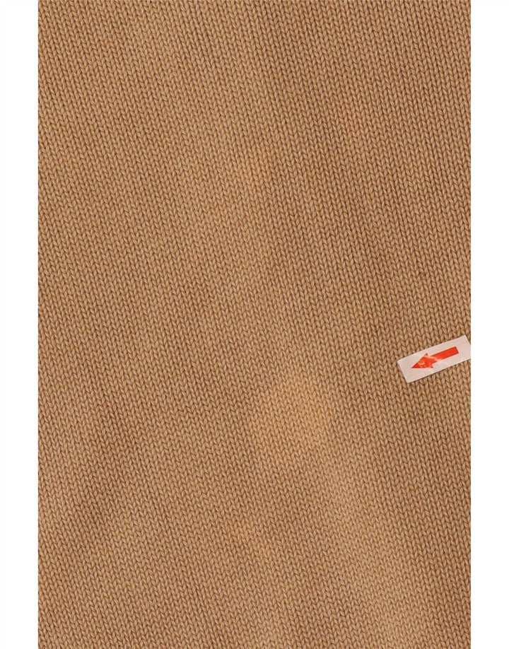 Massimo Dutti Jersey Cárdigan Hombre XL Beige Algodón