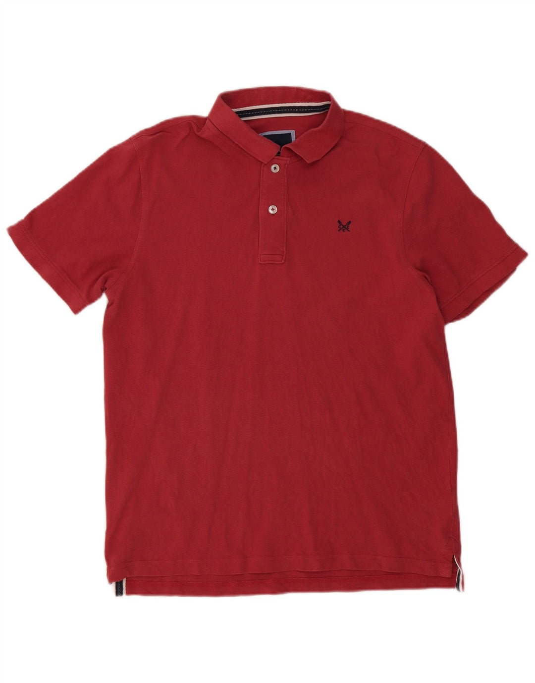 Crew Clothing Polo para hombre de algodón rojo grande