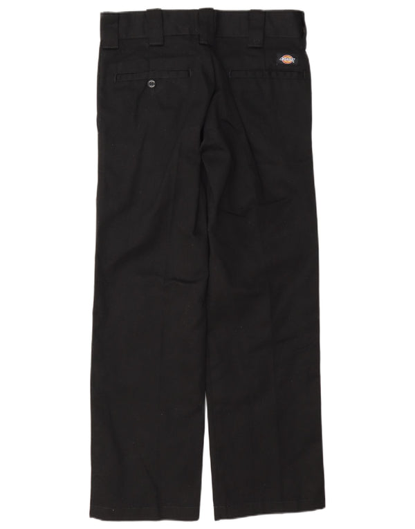 Dickies Pantalón chino recto y ajustado para mujer W28 L30 Poliéster negro