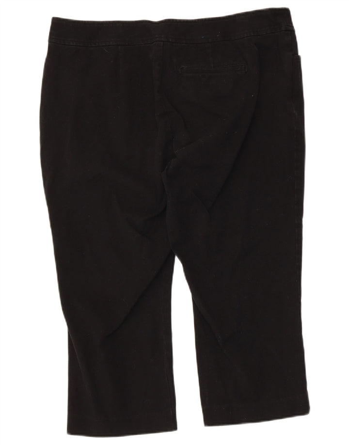 CHAPS Bermudas pequeñas para mujer US 14 XL W34 Algodón negro