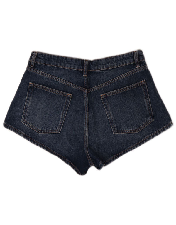 Zara Mujer Shorts Vaqueros EU 40 Medium W30 Azul