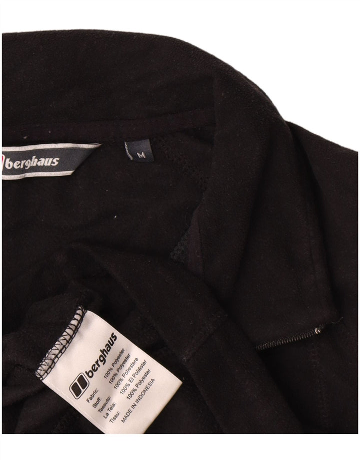 Berghaus Hombre Jersey De Forro Polar Con Cremallera Y Cuello Mediano Poliéster Negro