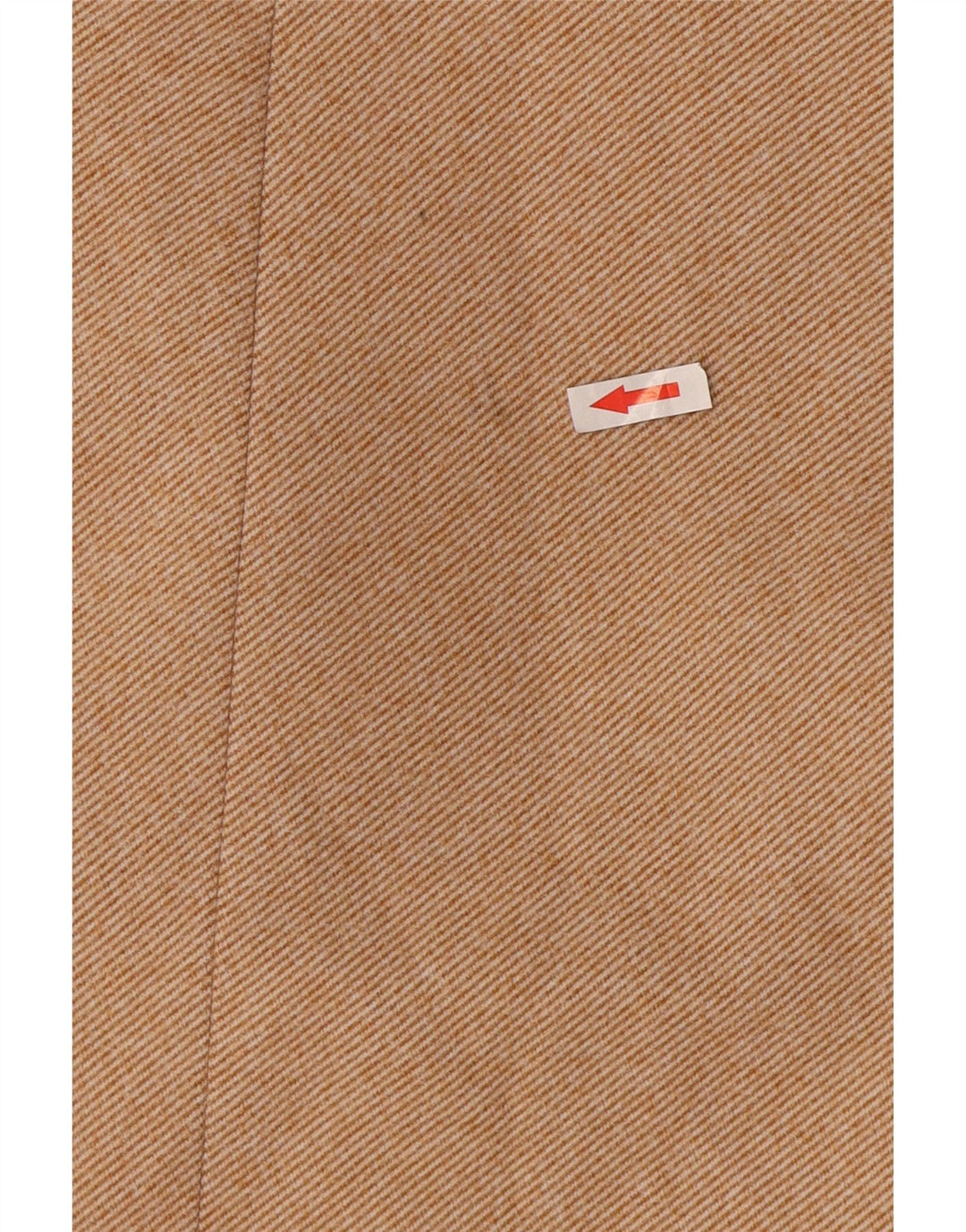 Zara Mujer Abrigo Cruzado UK 44 Poliéster Beige Medio