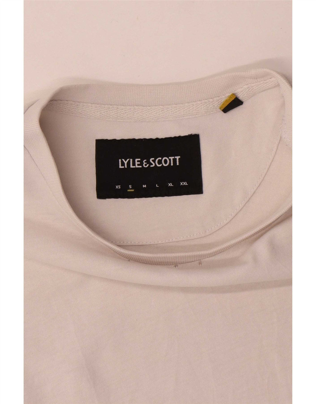 Lyle & Scott - Camiseta para hombre, talla pequeña, algodón blanco