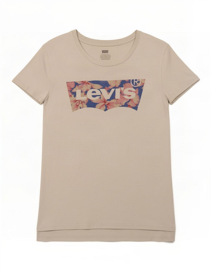 Levi's Camiseta gráfica para mujer Top UK 12 Medium White