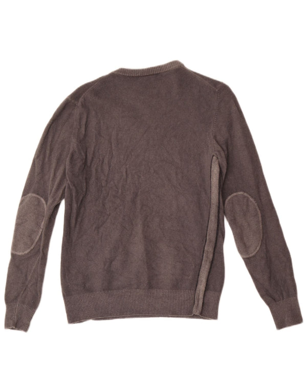 Aeronautica Militare Jersey de cuello redondo para hombre XS Lana de cordero gris