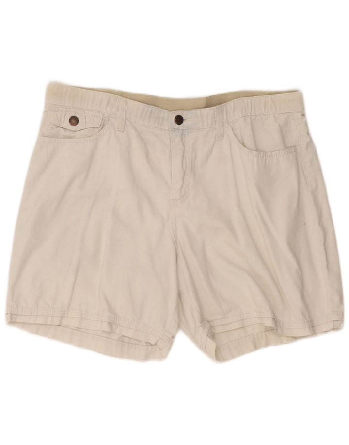 Lee Pantalones Cortos Casuales para Mujer W36 XL Blanco
