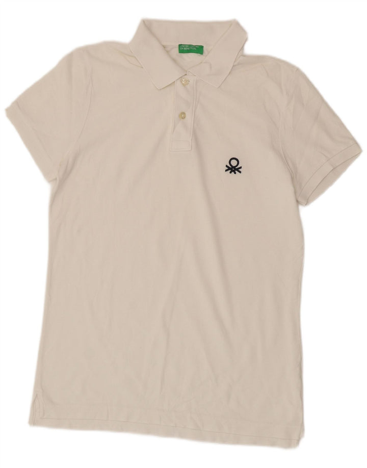 BENETTON Polo Hombre Blanco Mediano
