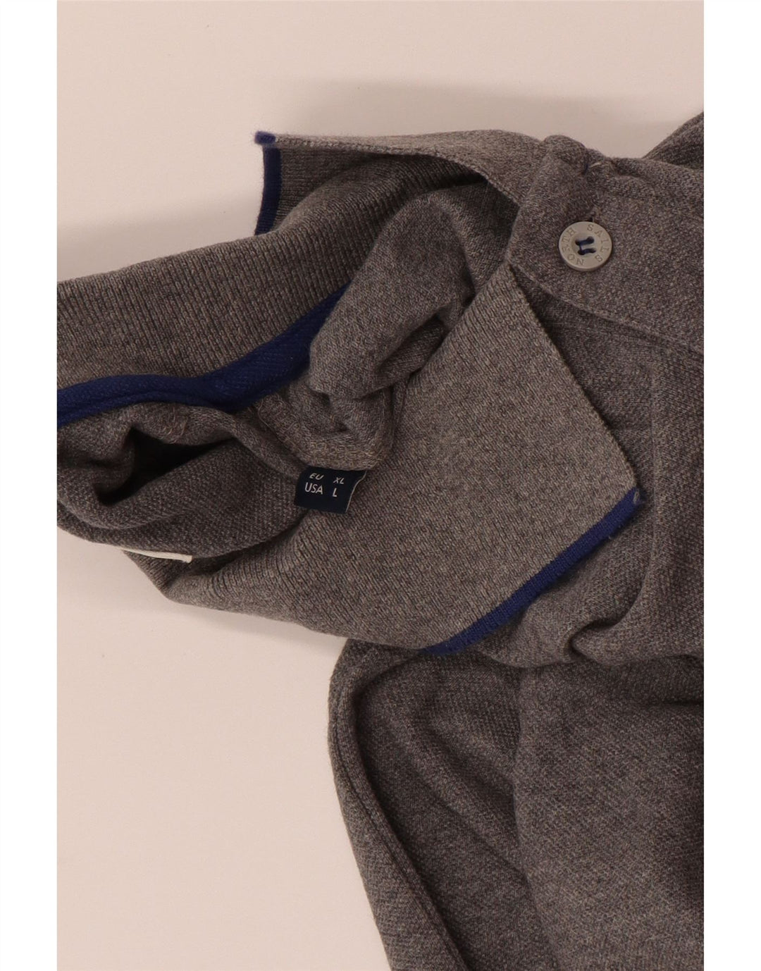 North Sails Polo De Manga Larga Para Hombre Algodón Gris Grande