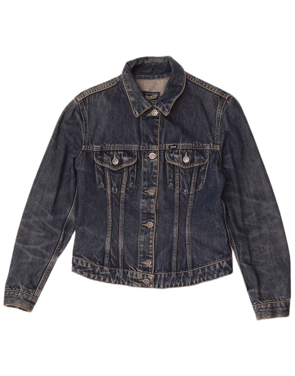 Chaqueta vaquera corta para mujer Gas UK 42 Algodón azul medio