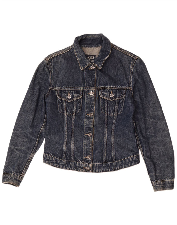 Chaqueta vaquera corta para mujer Gas UK 42 Algodón azul medio