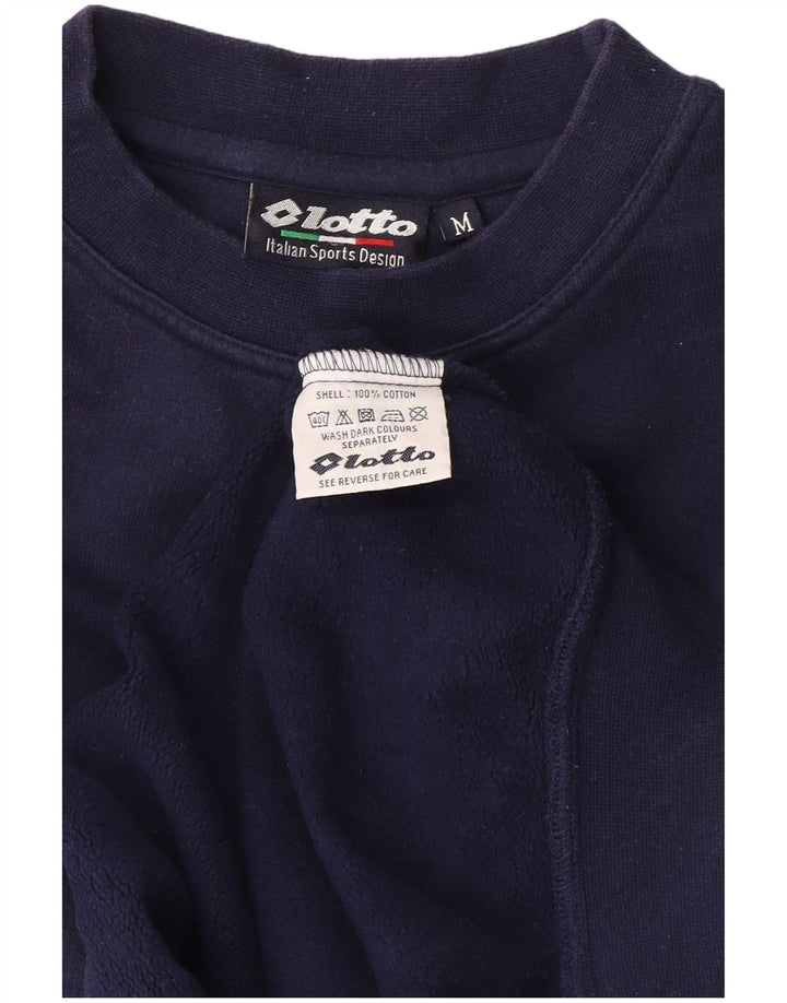 Lotto Hombre Sudadera Jumper Medium Azul Marino Algodón