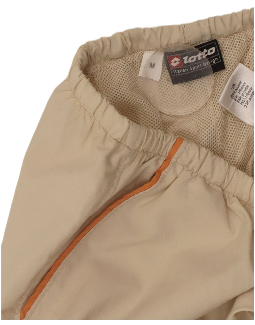 Pantalón De Chándal Lotto Hombre Beige Medio Poliéster
