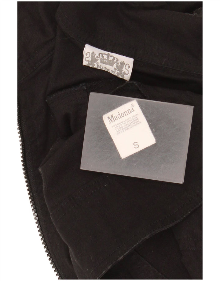 Modana Pantalones cargo para mujer UK 10 Small Algodón negro