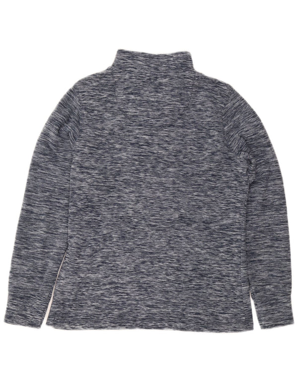 Weird Fish Sudadera con Cuello y Cremallera para Mujer UK 10 Small Azul Marino Moteado