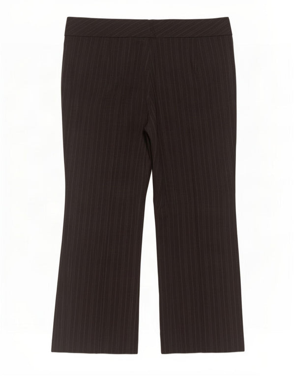 Marks & Spencer Pantalones de traje para mujer UK 20 2XL W44 L28 Gris Rayas
