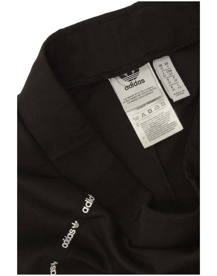 Adidas Pantalones cortos deportivos gráficos para mujer Reino Unido 10 Pequeño Poliéster negro