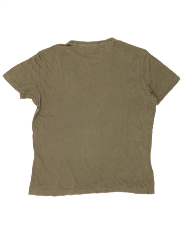 Dack's Camiseta gráfica para hombre Top pequeño de algodón caqui