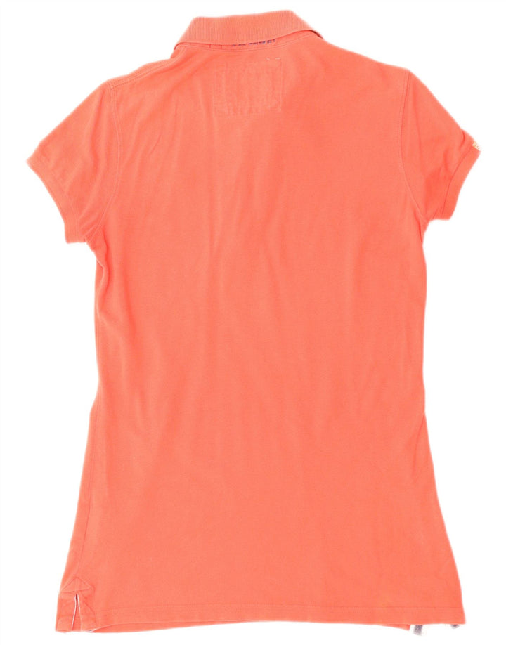 Superdry Polo Mujer UK 44 Grande Algodón Rojo