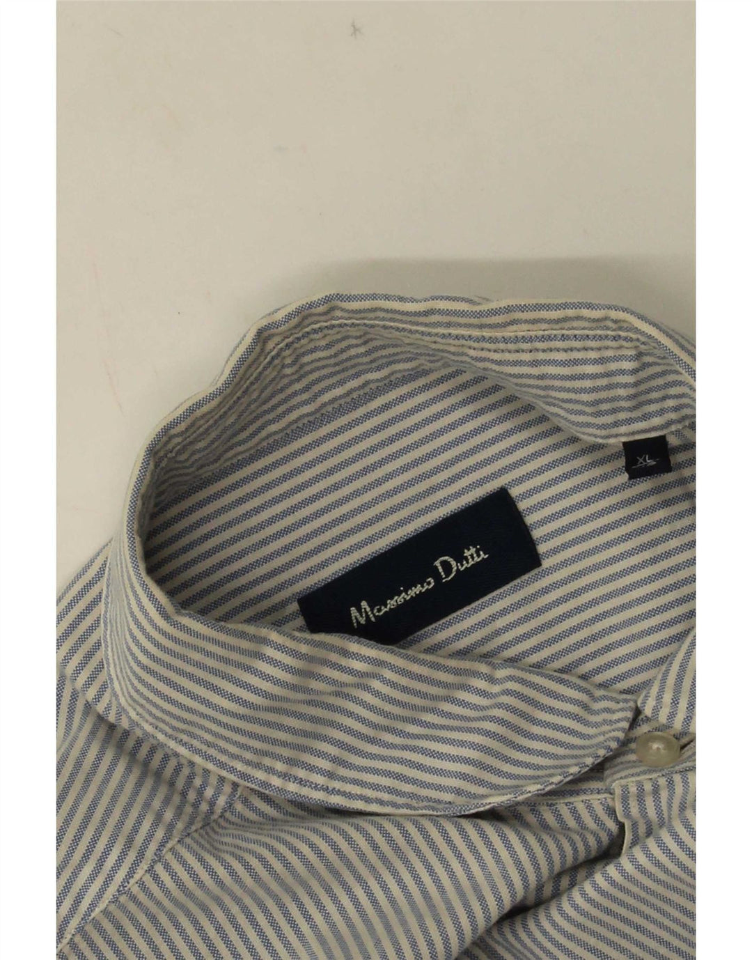 Camisa Massimo Dutti Hombre XL Rayas Azules