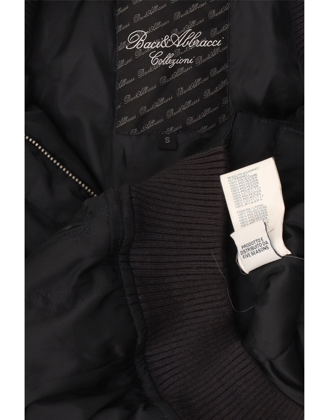 BACI & ABBRACCI Chaqueta Bomber para Mujer UK 10 Small Azul Marino Poliéster