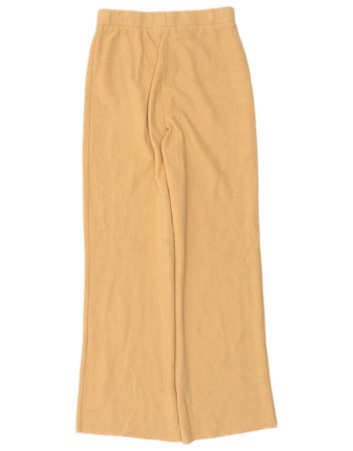 ZARA Mujer Pantalón Chándal UK 8 Small Beige