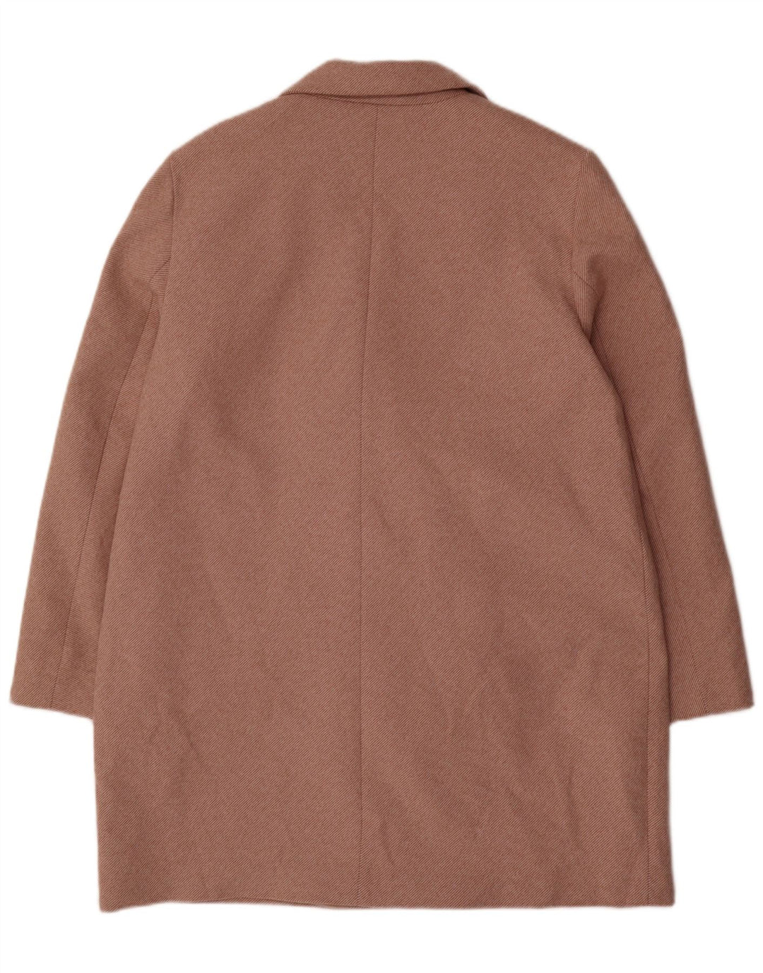 ZARA Mujer Abrigo Cruzado ES 40 XL Rayas Beige