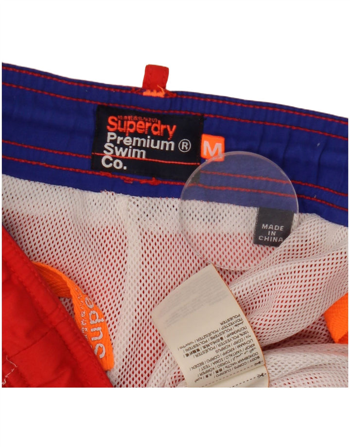 Superdry Shorts De Baño Gráficos Para Hombre Poliéster Rojo Mediano