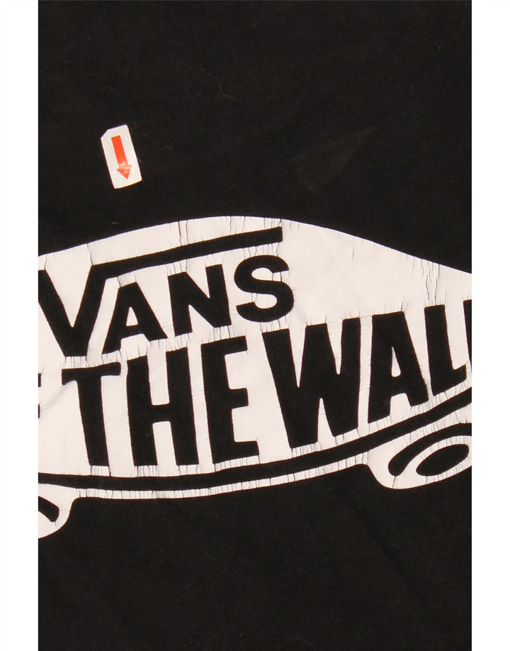 VANS Camiseta gráfica de ajuste personalizado para hombre Top mediano de algodón negro