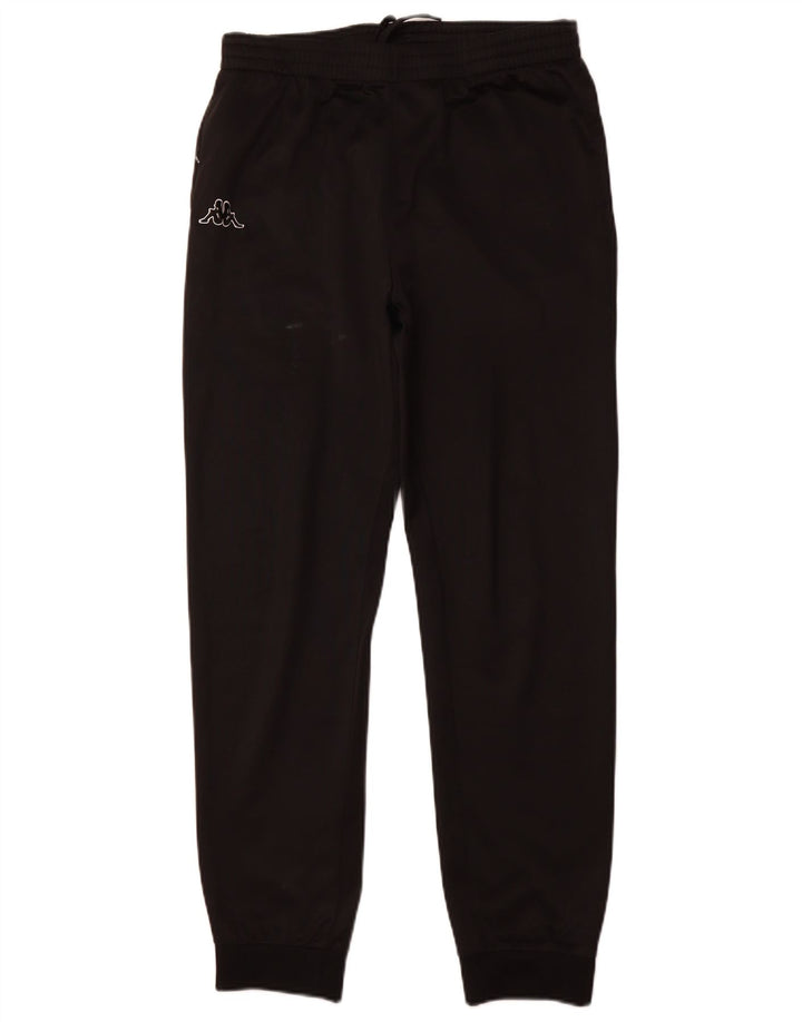 KAPPA Hombre Pantalones De Chándal Joggers Small Negro Poliéster